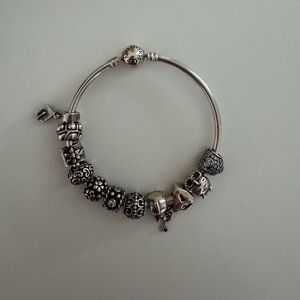 PANDOR Bangle with charms